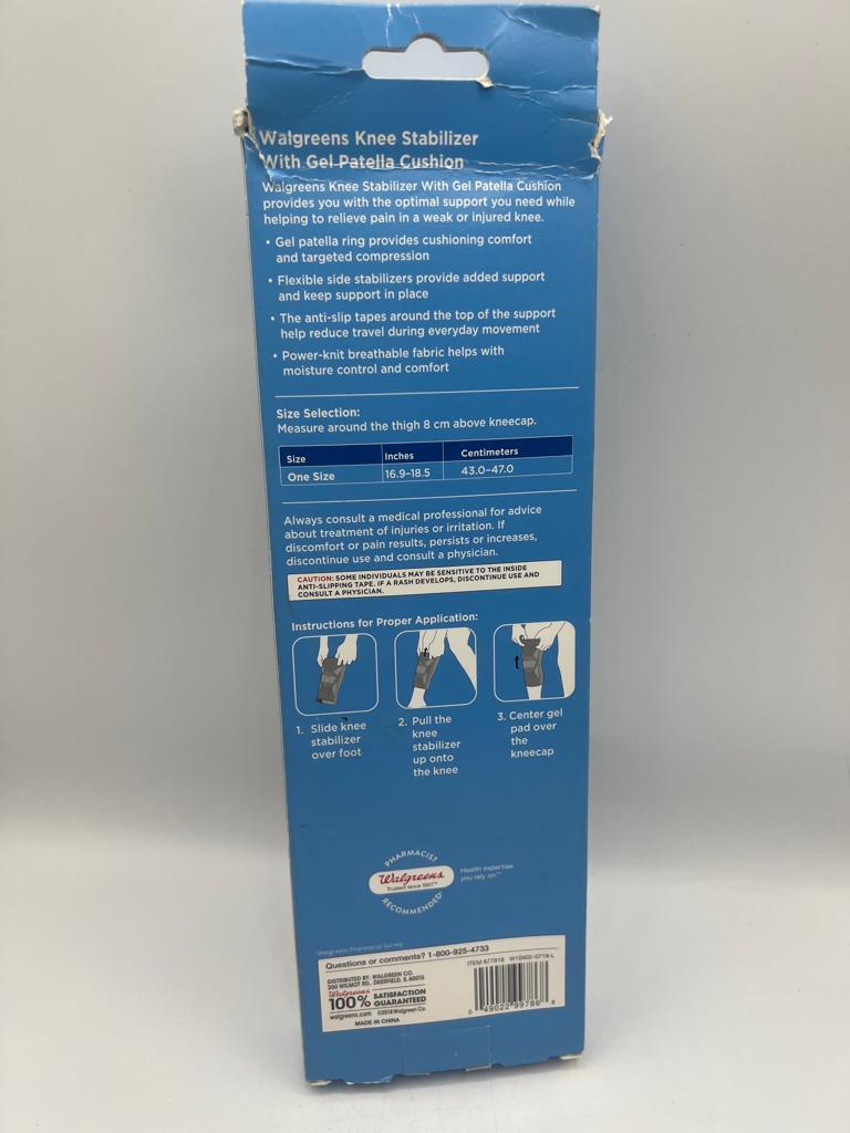 Walgreens Hinged Maxium Support Adjustable Knee Brace S-M [3615]
