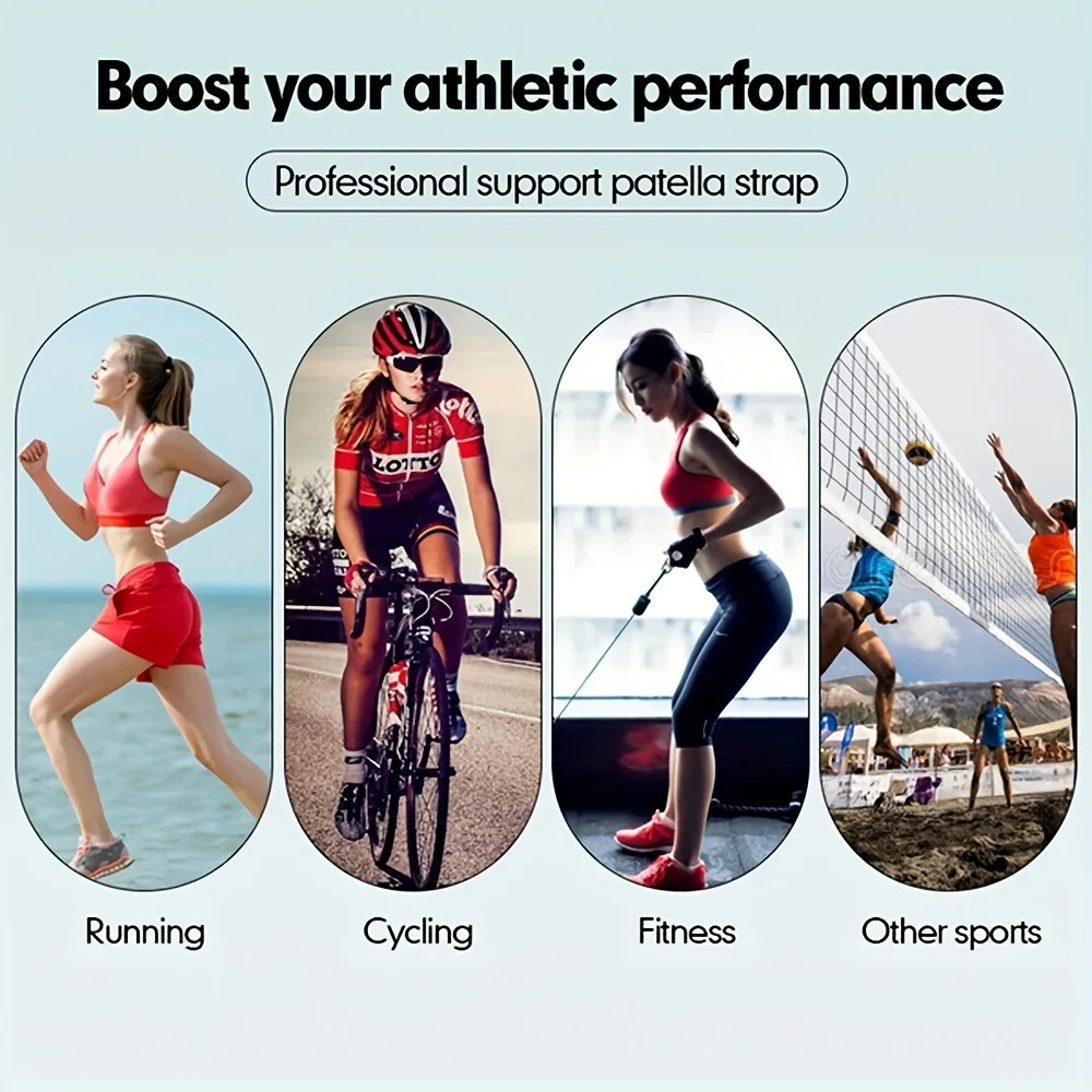 WRELS Patella Knee Strap Sports Kneepad Adjustable Knee Band Professional
