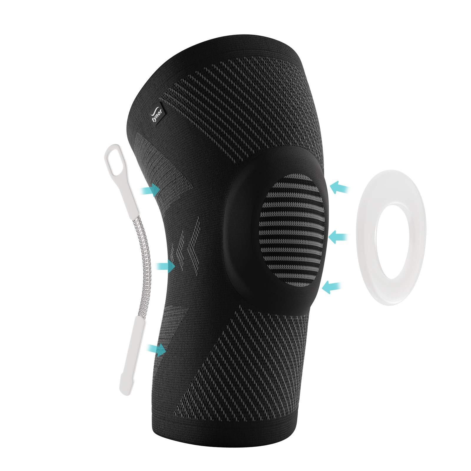 Knee Cap Support with Patella Pad Side Stabilizers, Knee Brace for Women Me…