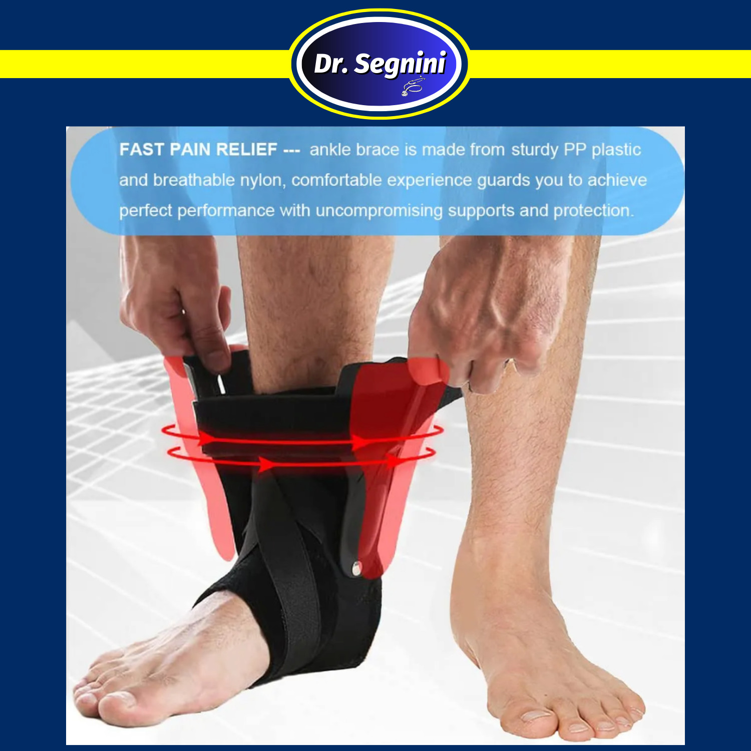ANKLE BRACE COMPRESSION SUPPORT STABILIZER WRAP LACE UP PAIN RELIEF FOOT✅JVG-098
