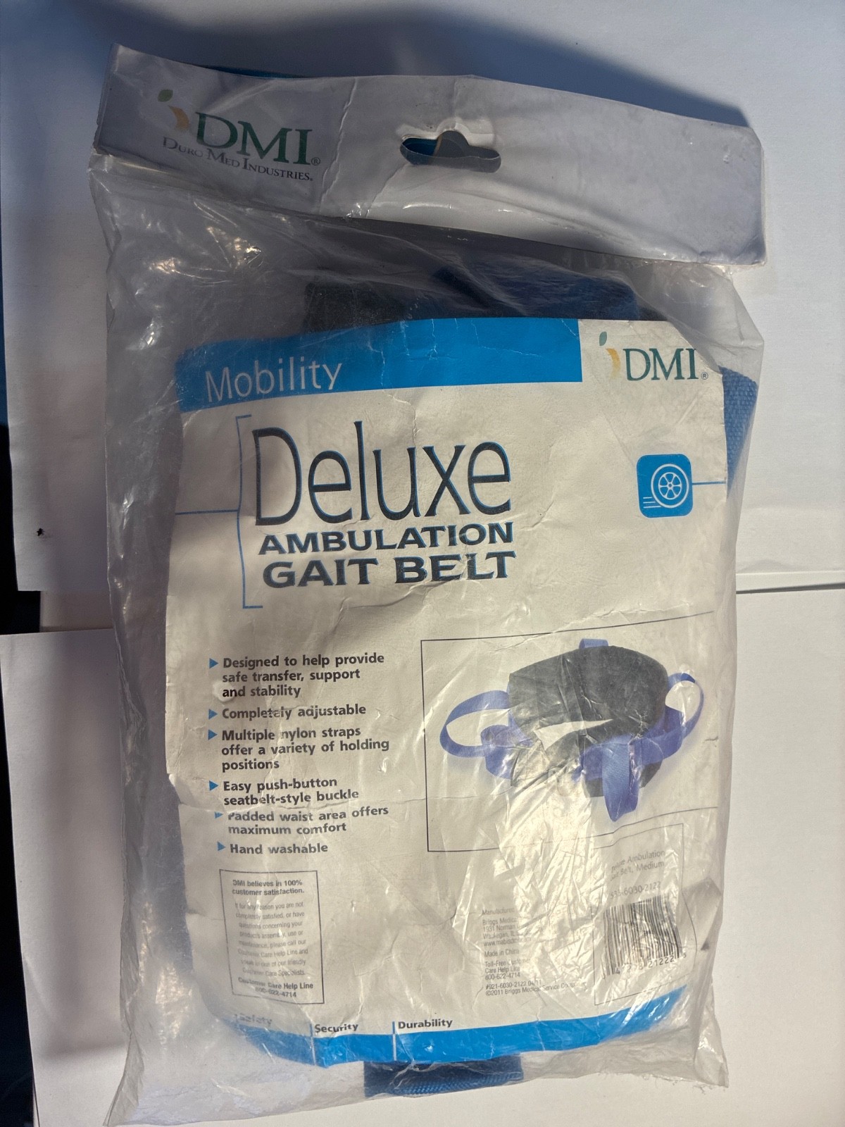 deluxe ambulation gait belt dmi