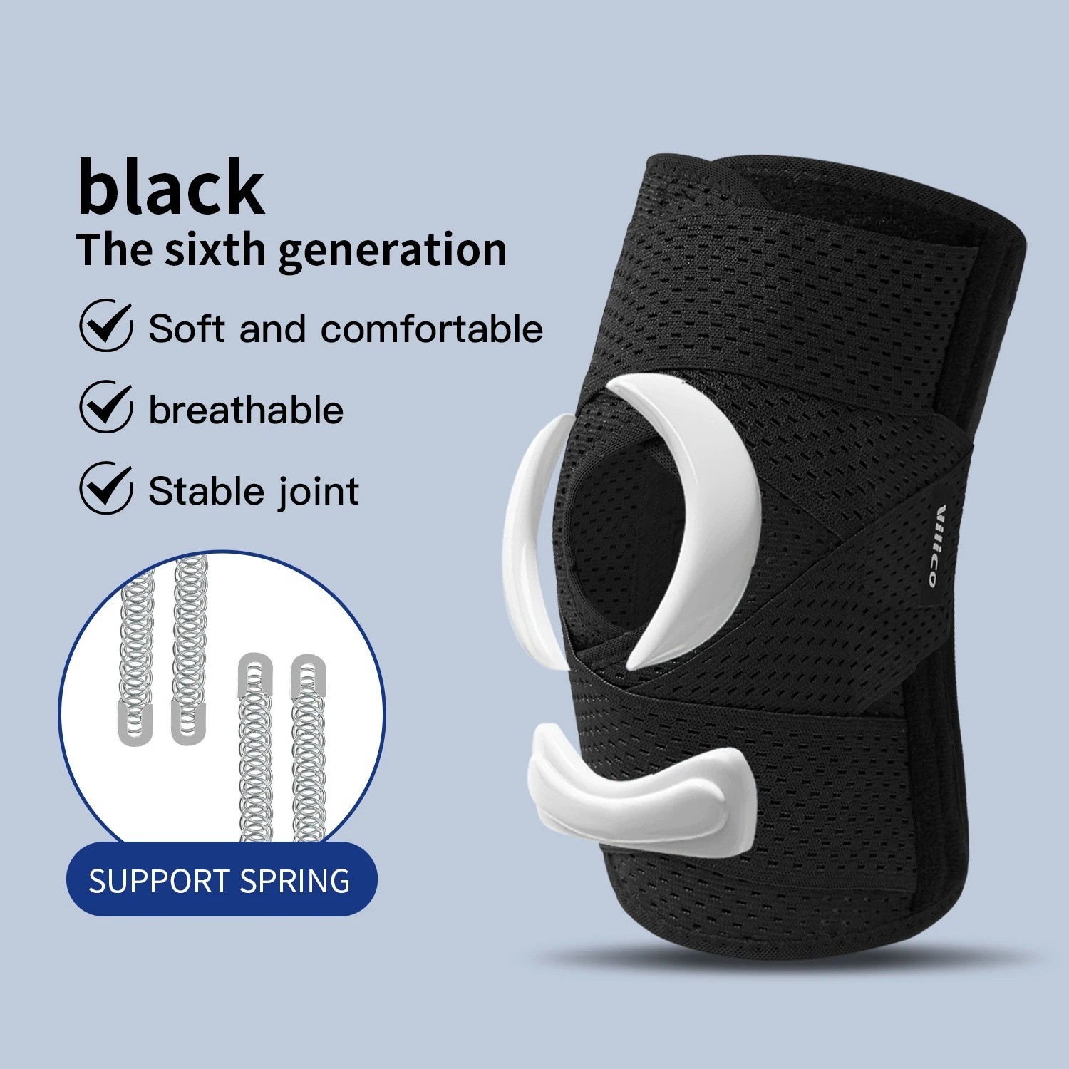 Bareform Knee Brace for Meniscus Support – Adjustable, Patella Stabilizer, Pain