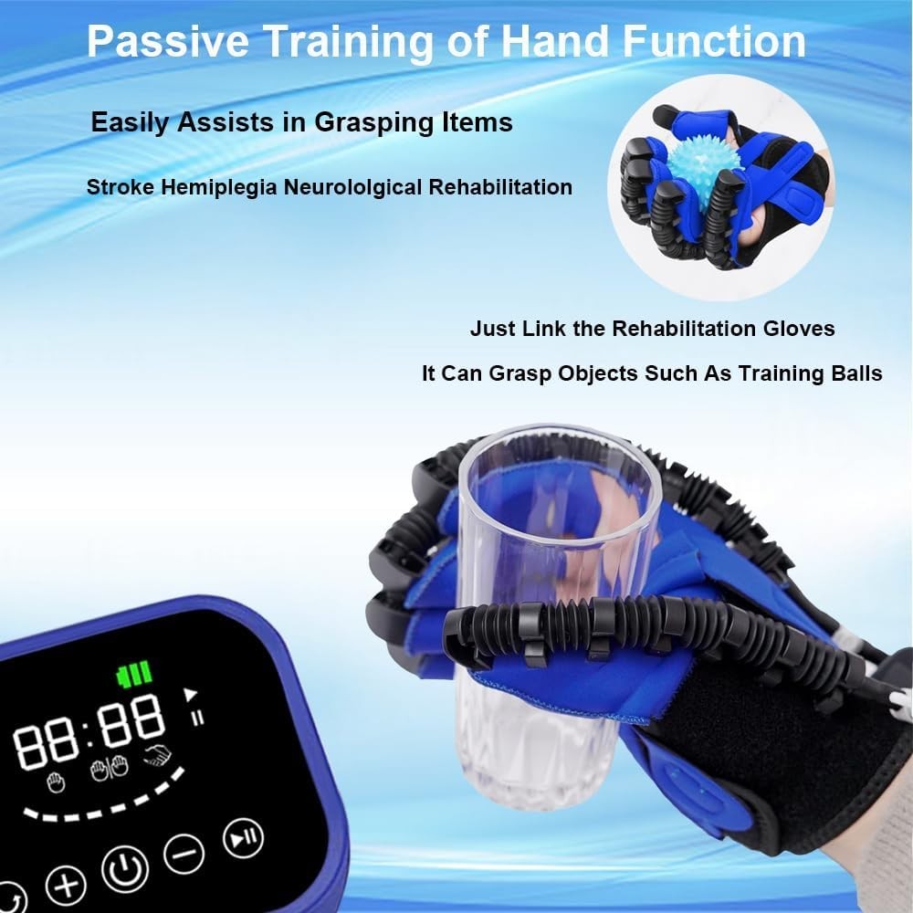 Hand Function Rehabilitation Robot Gloves Finger Hemiplegia for RIGHT HAND XL