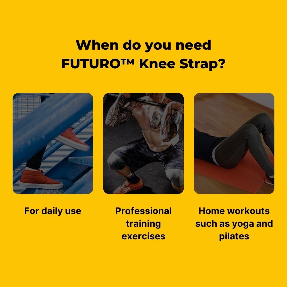 3M Futuro Sport Adjustable Knee Strap – Tendon Pad Support for Sports