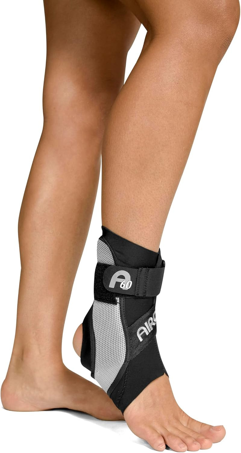 A60 Ankle Support Brace, Left Foot, Medium, Black, Men’s 7.5-11.5