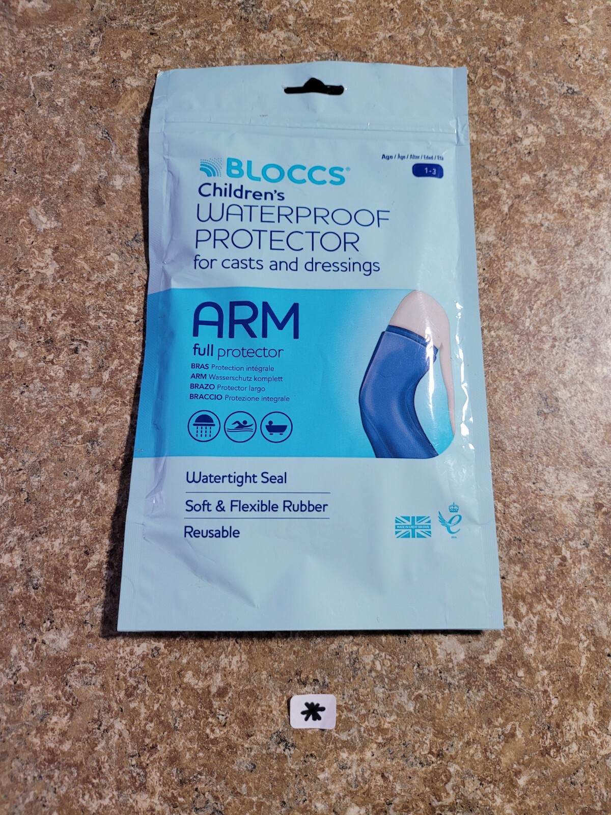 Bloccs Waterproof Cast Cover Full Arm Protector Age 1-3 years