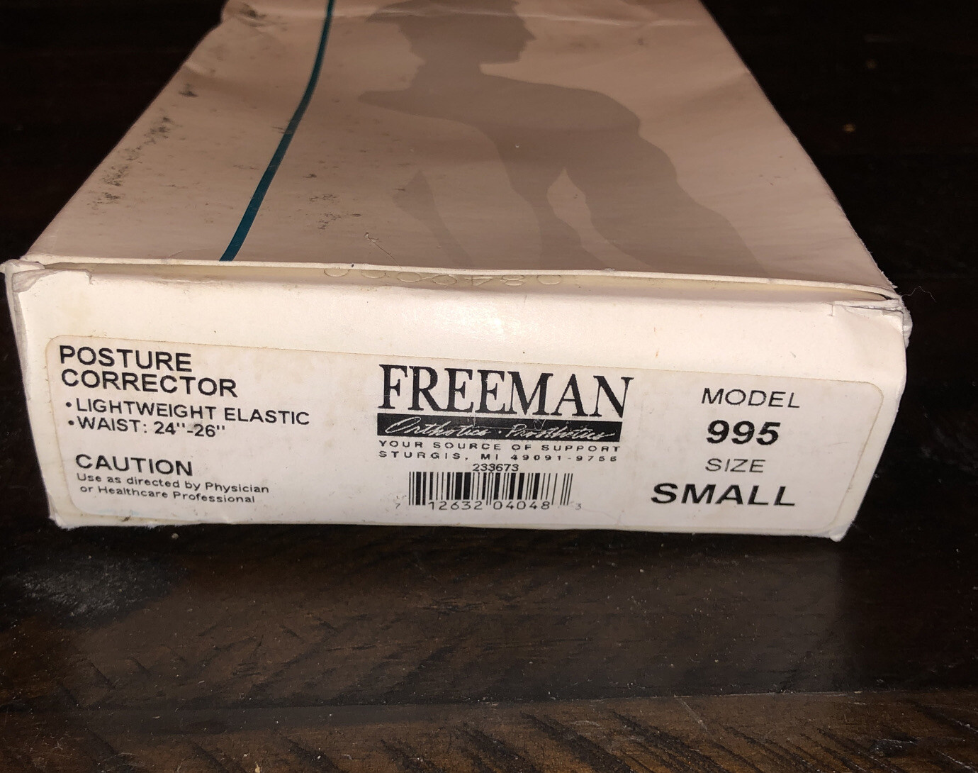Freeman NEW POSTURE CORRECTOR LIGHTWEIGHT ELASTIC WAIST MODEL 995 Size Small