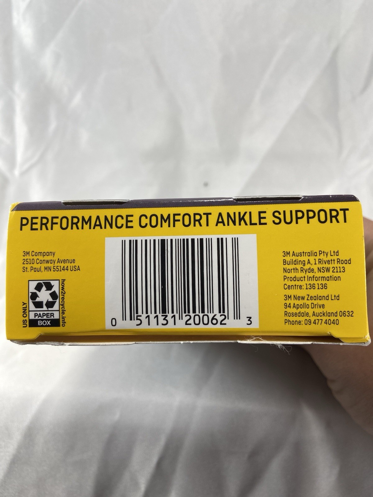 NIB- 3M Futuro ANKLE Performance Comfort Support, Adjustable w/Mod. Support