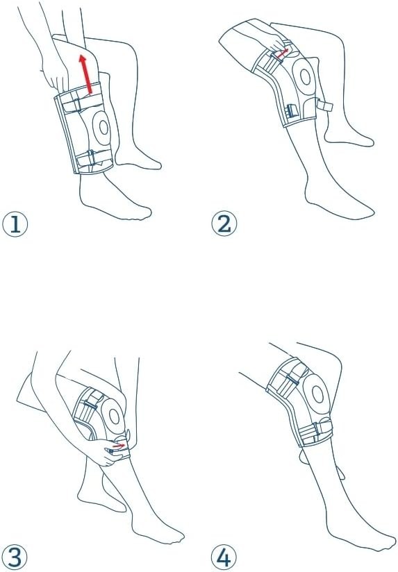 Large Open Patella Knee Brace – Instant Pain Relief for Athletes & Casual Users