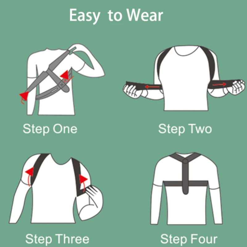 Adjustable Posture Corrector Belt Back Shoulder Spine Support Neck Brace