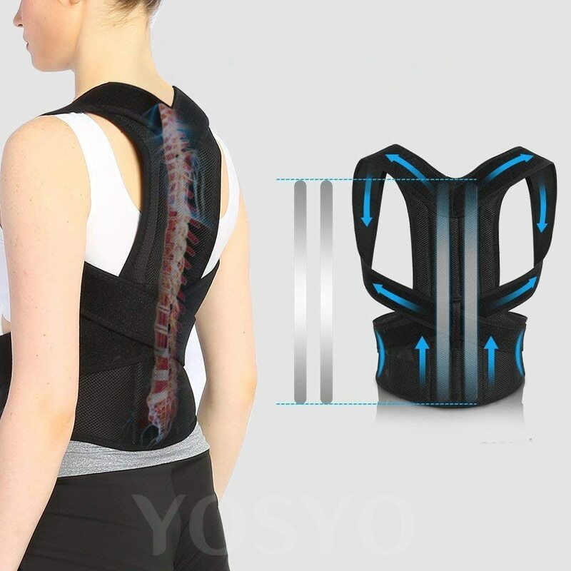 Posture Corrector Vest Shoulder Back Support Back Fajas Correction Belt Brace US