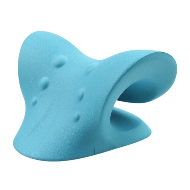 Neck Stretcher Pillow Cervical Neck Brace Traction Device Pain Relief Massage