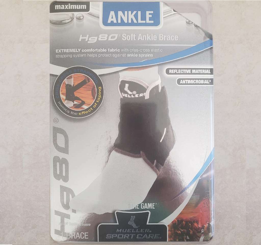 MLR Sports Medicine HG80 Premium Soft Ankle Brace, Large, 0.50 Pound