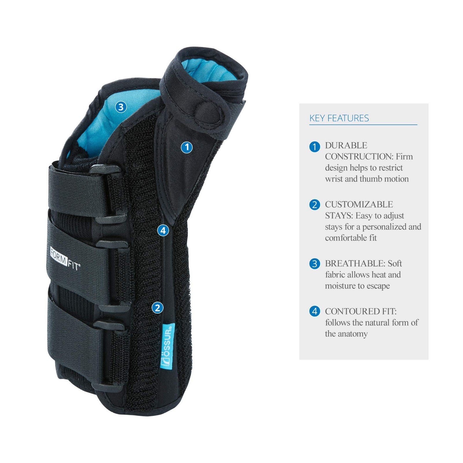 Thumb Spica Brace for DeQuervain’s Tendonitis, Arthritis, Gamekeeper’s Thumb | R