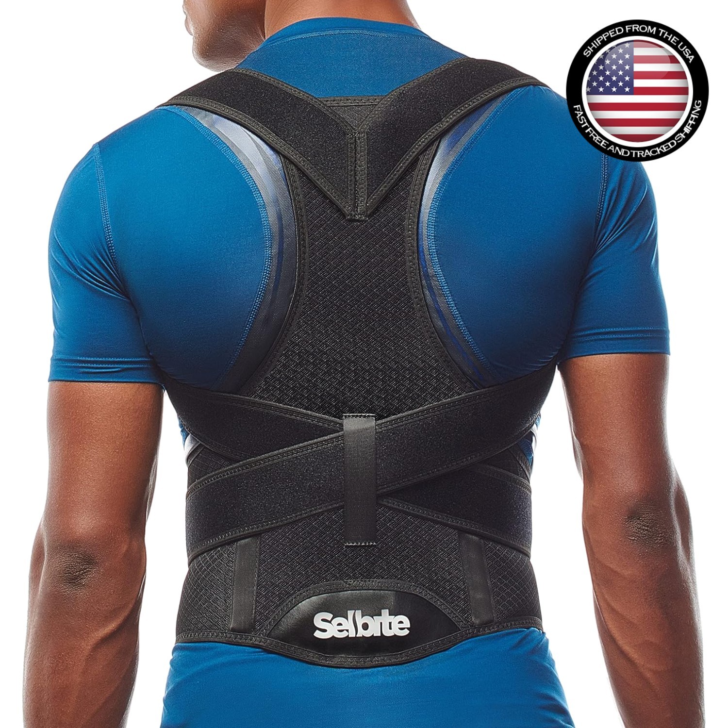Neoprene Posture Corrector for Comfortable Back Support – Large Adjustable Size