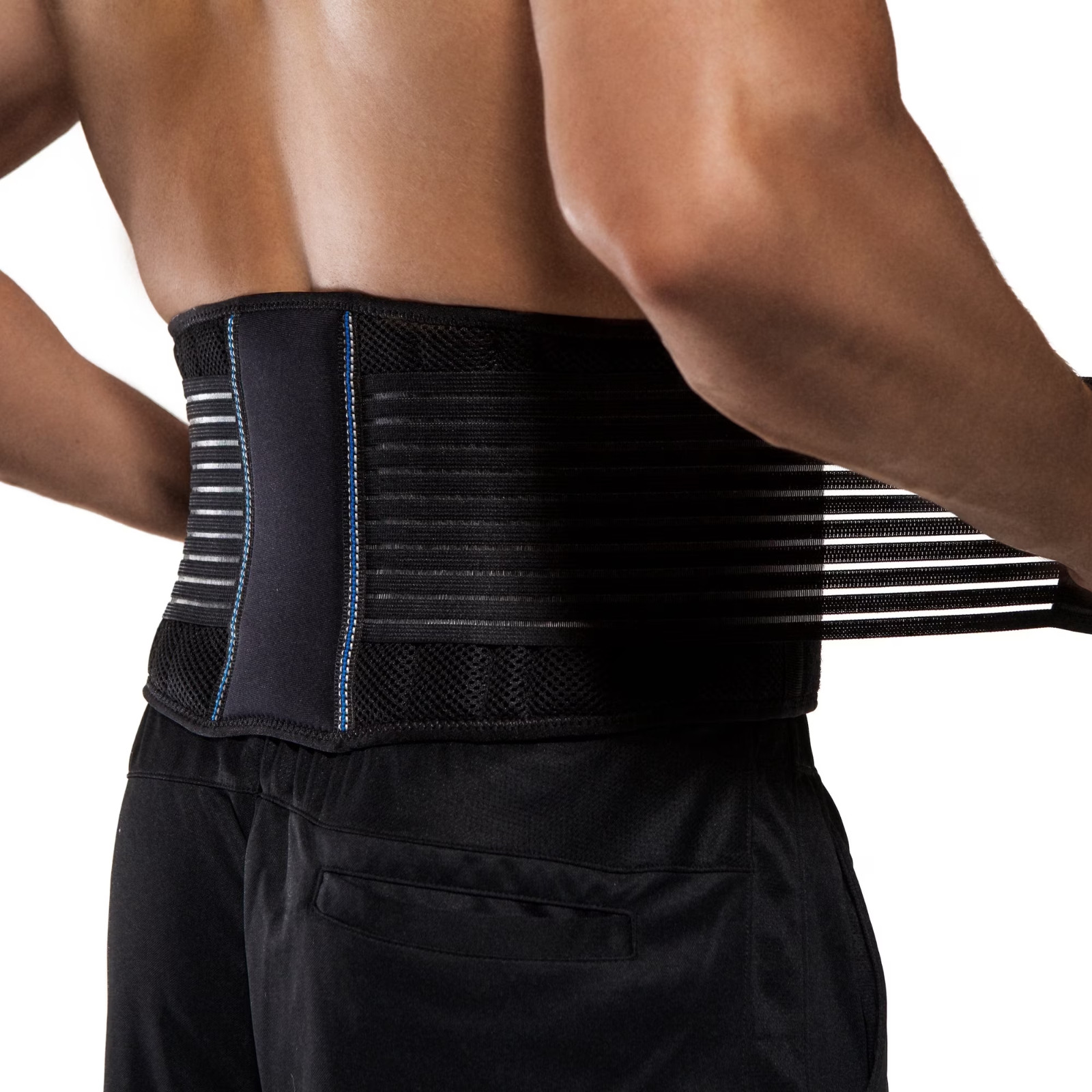 BraceUP Adjustable Stabilizing Lumbar Lower Back Brace Support Belt – Black