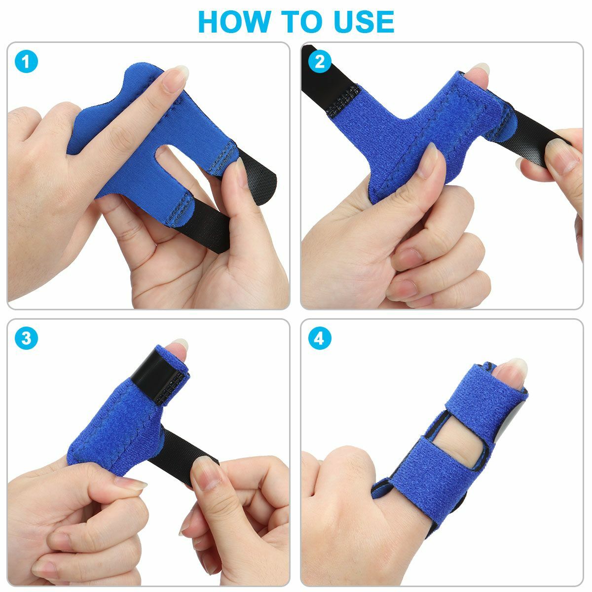 1/2PCS Trigger Finger Splint Straightener Brace Support Protector Pain Relief