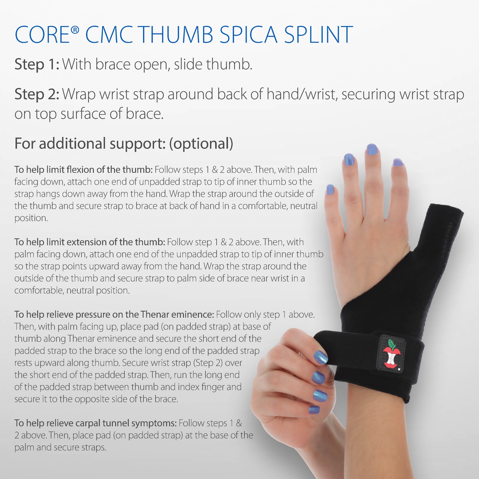 CMC Thumb Spica Splint