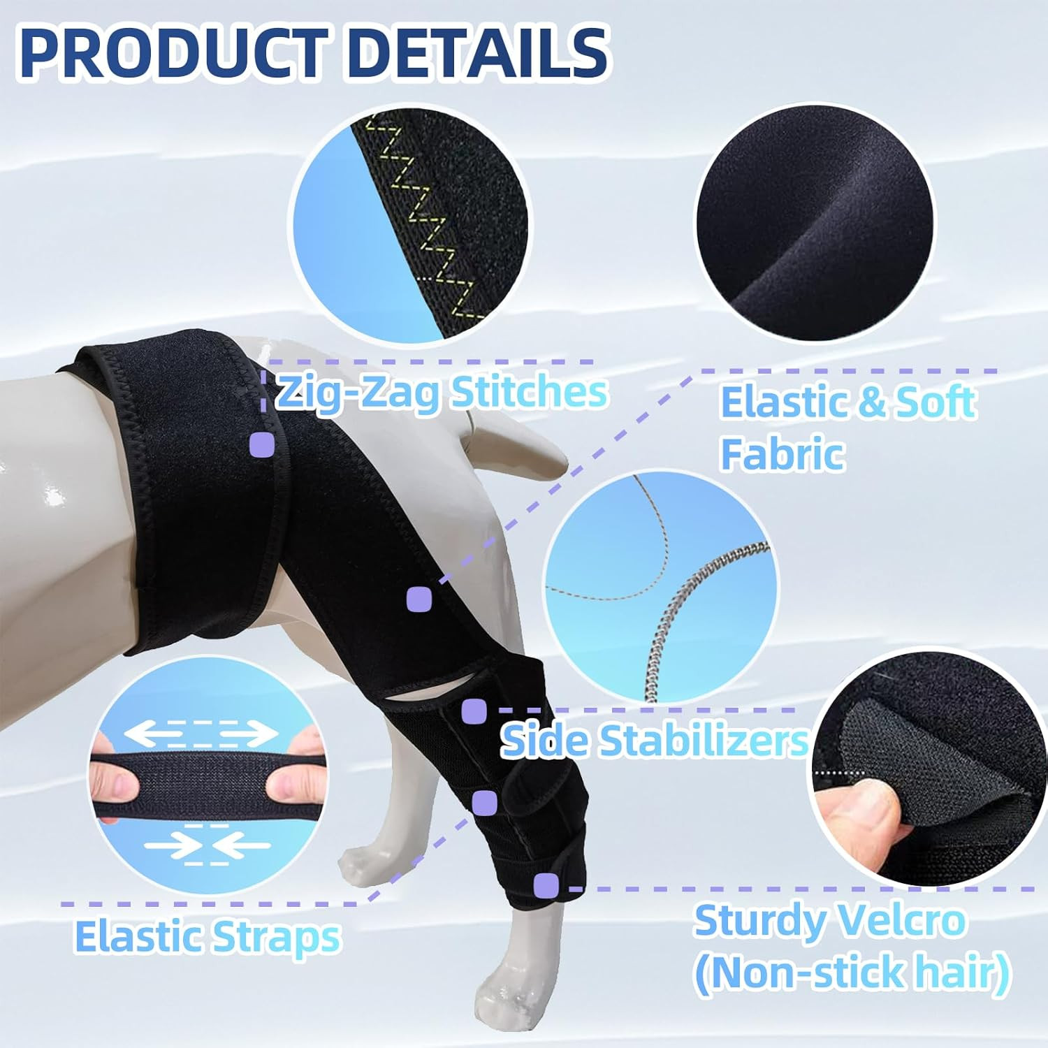 M Dog Knee Brace for Torn Acl Hind Leg for Support with Cruciate Ligament Injury