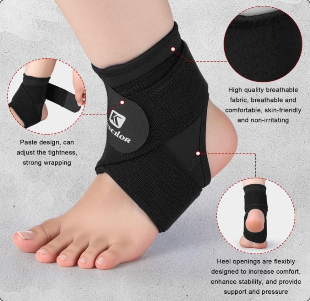 Strong Ankle Support Ankle Compression Sleeve Ankle Brace Strap Sprain Recovery