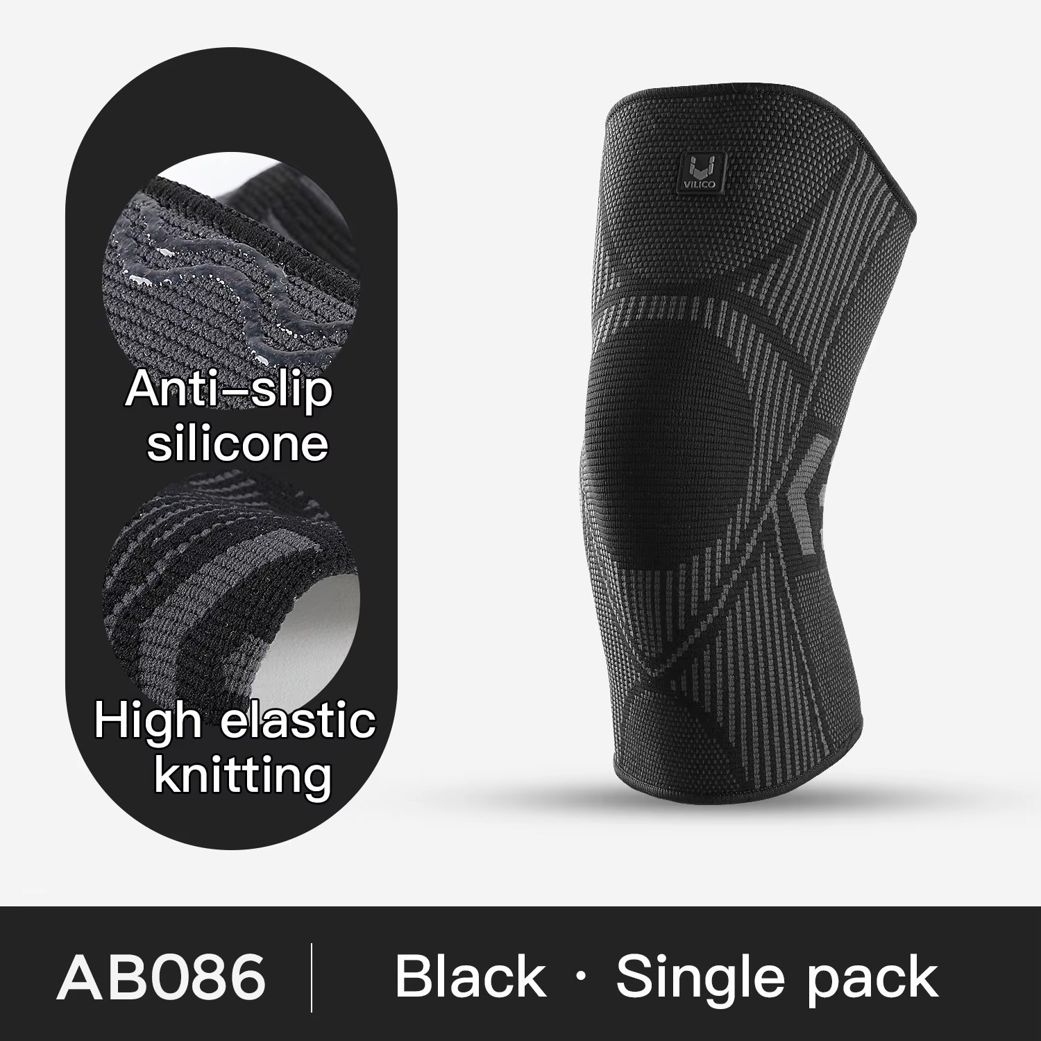 1 PCS Professional Non-Slip Compressive Knee Pad Knee Support