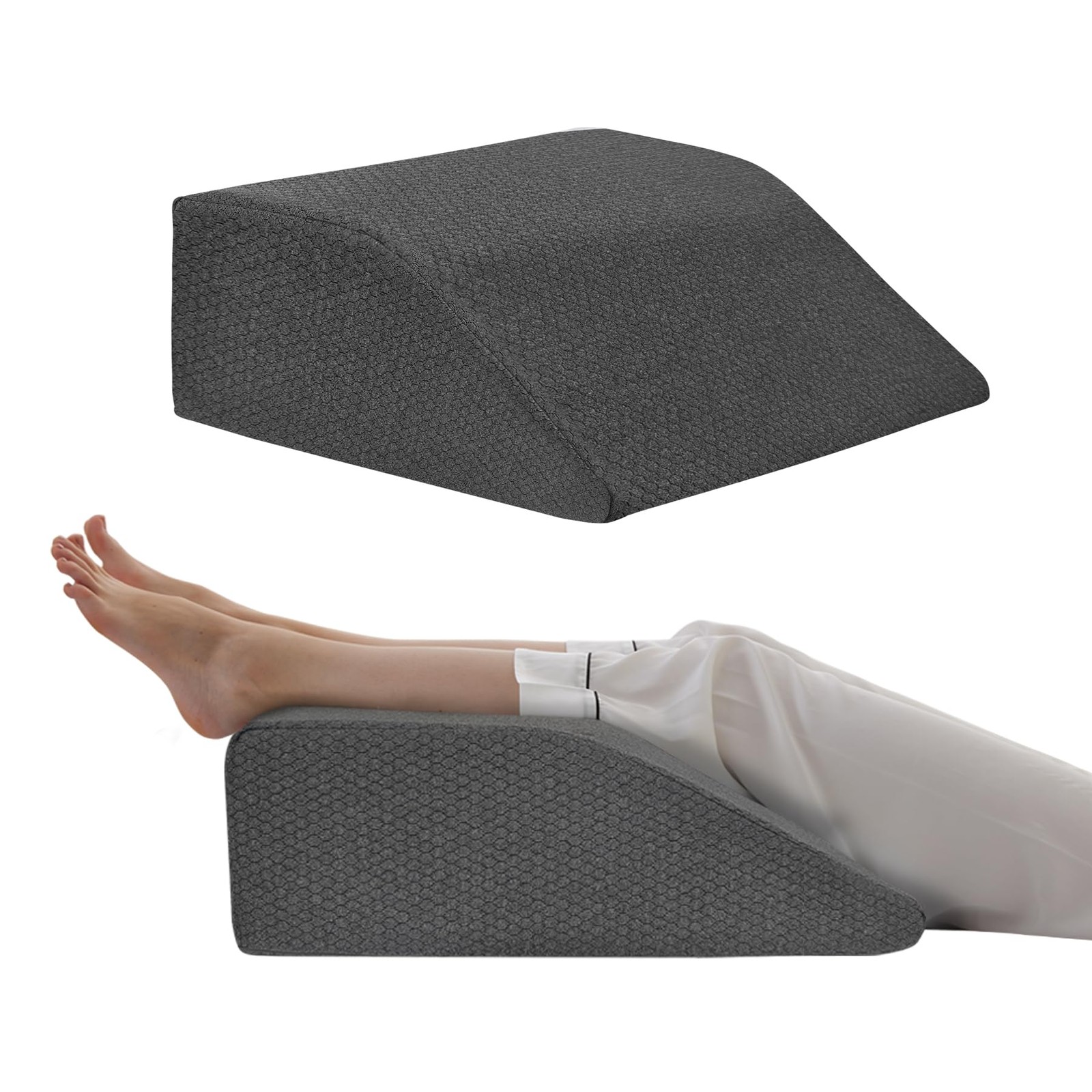 Bedluxe Leg Elevation Pillows, Pillows for Sleeping, 22*24+10, Black