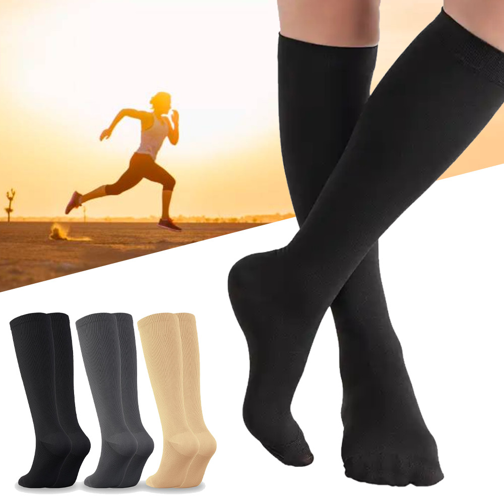 Women Men Compression Socks 20-30mmhg Knee High Stockings for Running Sports