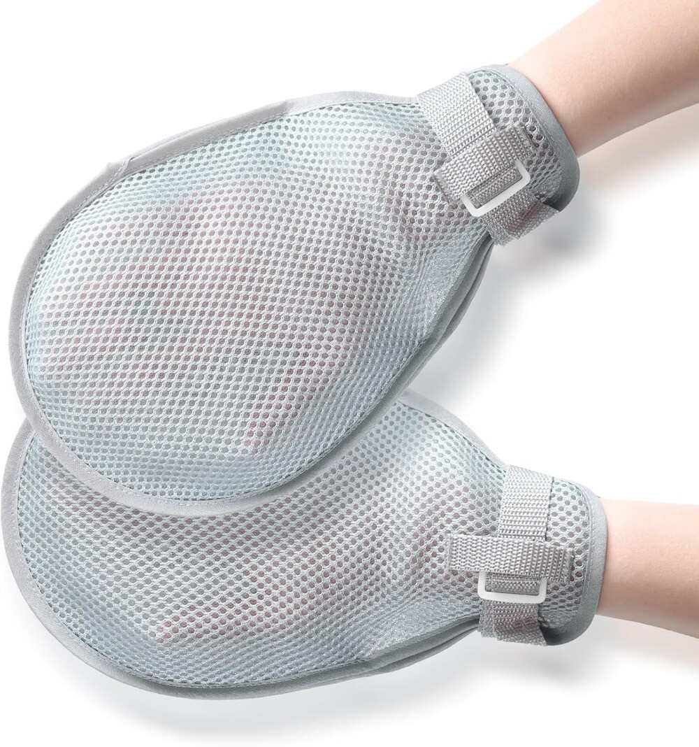 2Pcs Restraint Gloves Hand Protective Mitts for Dementia Elderly Autistic Child