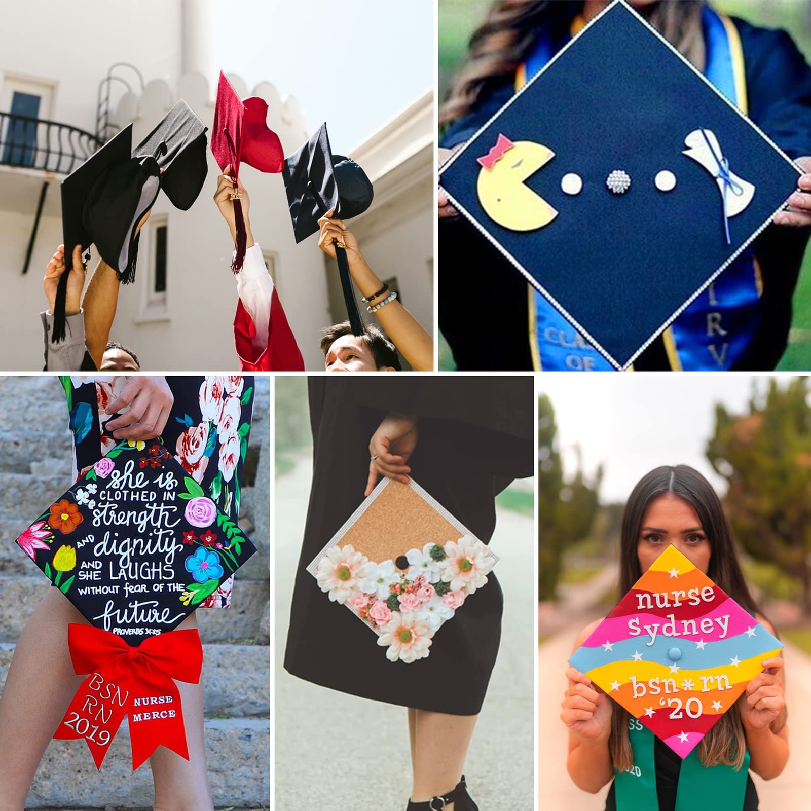 SAMDEEMI Unisex Adult Matte Graduation Cap with 2026 Tassel, One Size, Black