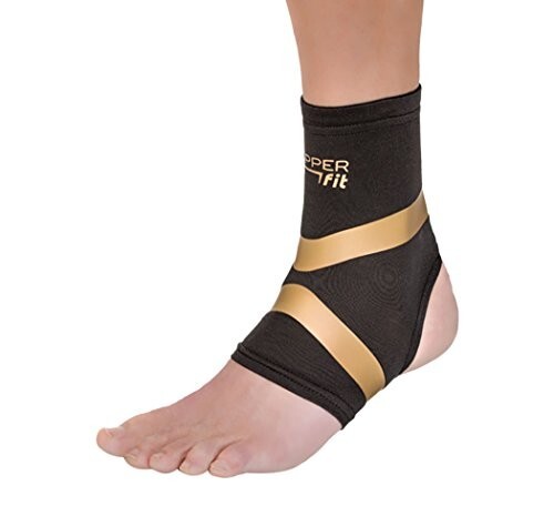 Copper Fit Pro Series Ankle Compression Sleeve Men And Women Size Medium