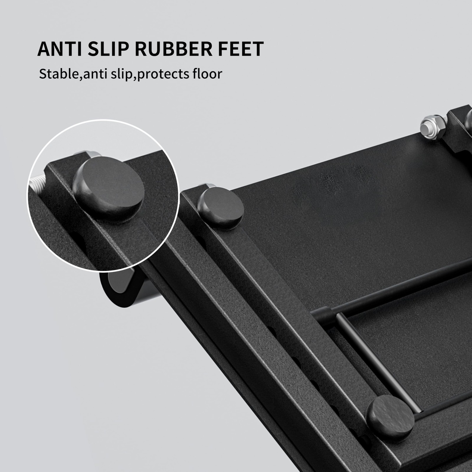 PROIRON Steel Slant Board for Calf Stretching，Calf Stretcher Medium, Black