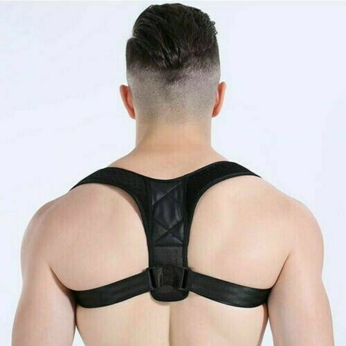 Medical Scoliosis Posture Corrector Spine Back Support Shoulder Brace Belt USPS