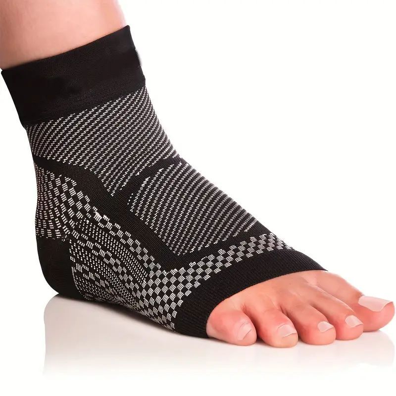2Pair 20-30mmHg Ankle Brace Compression Sleeve Support Socks Foot Fasciitis Pain
