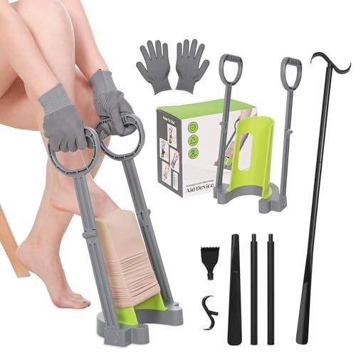 Compression Sock Aid Device – Easy Helper for Putting on Hosiery & Stockings – R