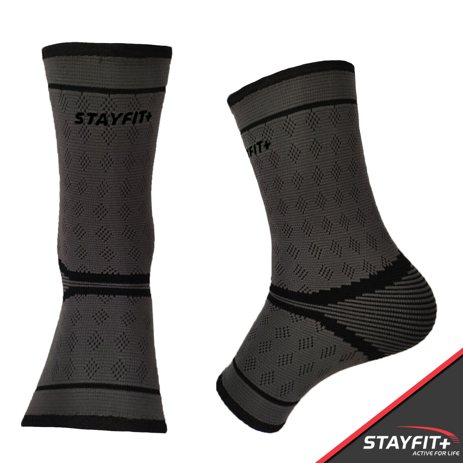 Woven Ankle Brace Support Compression Sleeve Sock Stabilizer Pain Relief
