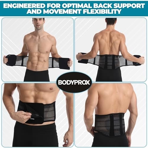 Breathable Back Support Brace for Men & Women – Adjustable Pain Relief, Comfort