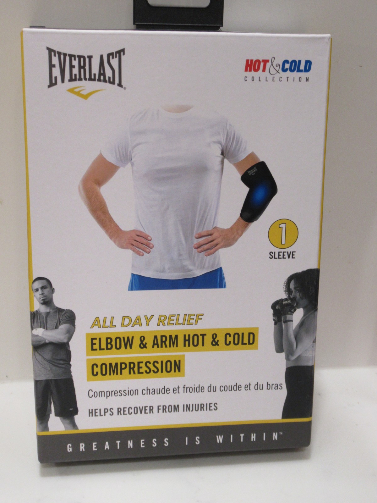Everlast Elbow & Arm Hot & Cold Therapy Compression Sleeve ~~BRAND NEW IN BOX~~