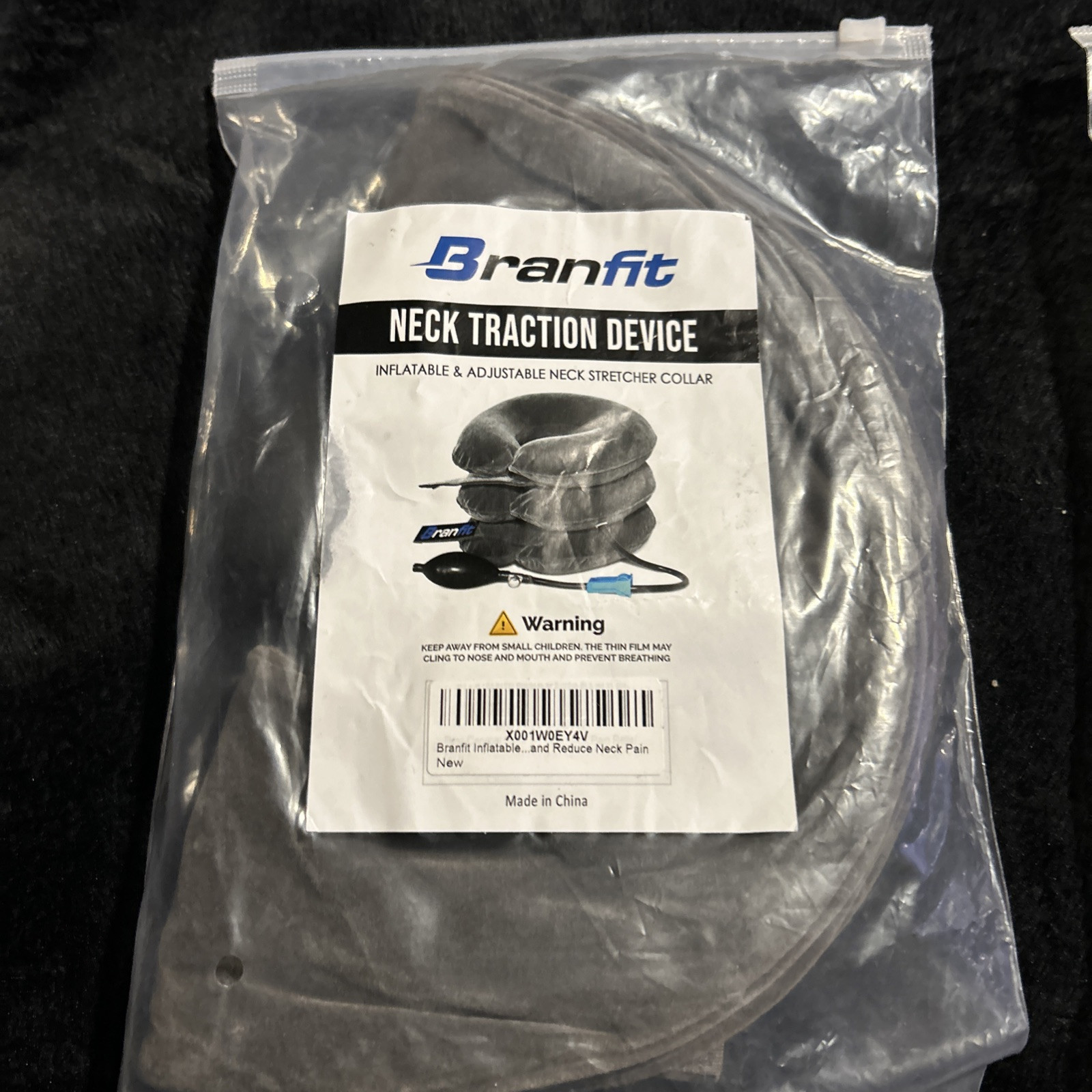Branfit Cervical Neck Traction Device Brace Adjustable Neck Support Spine Aling