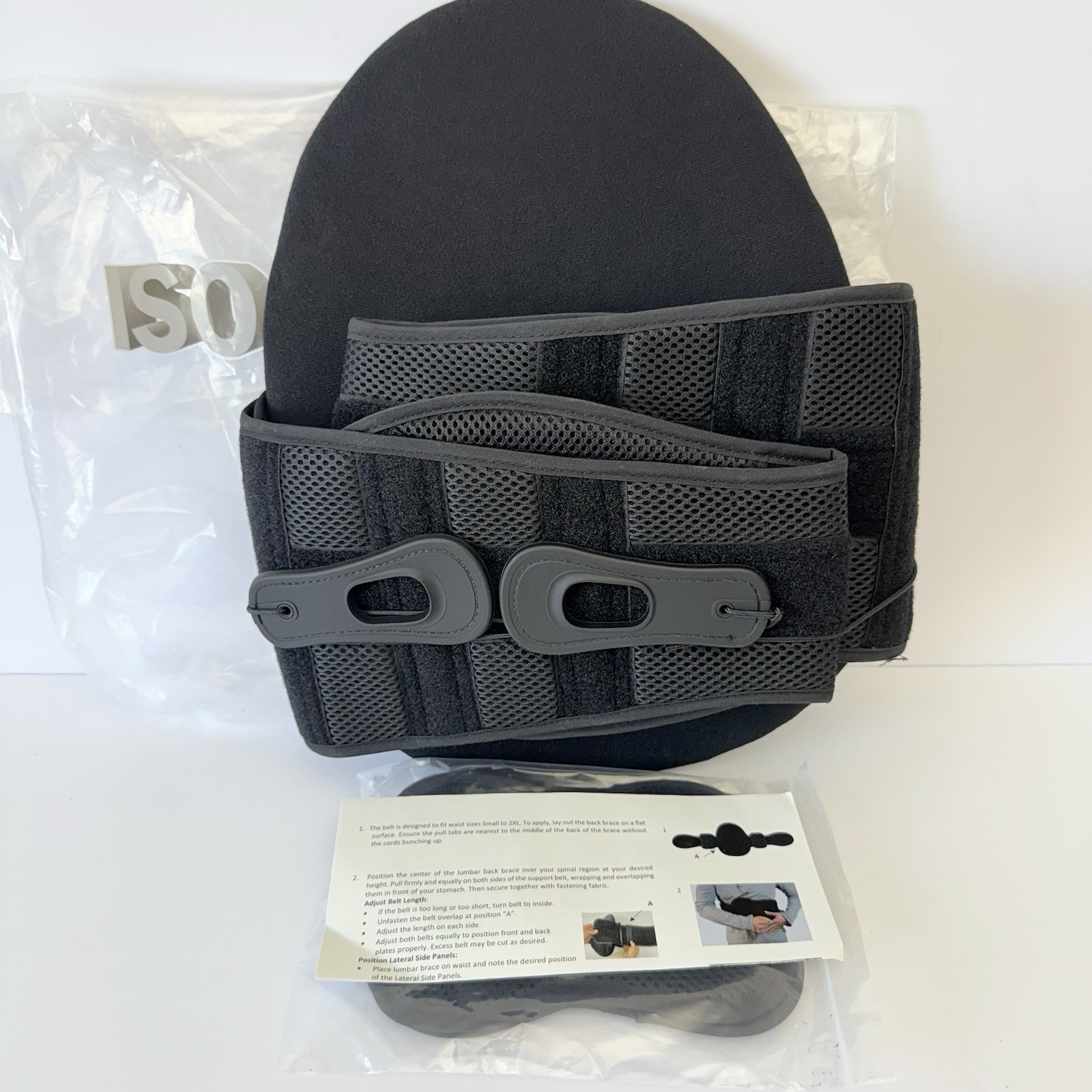 ISO Preferred – Lumbar Back Brace VI Small To 2XL (Universal) ISO-BA206