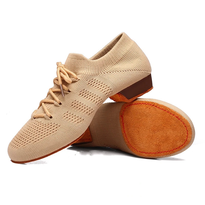 Soft Mesh Low Heel Shoes for Women and Girls, Ballroom Tennis, Latin Training, B
