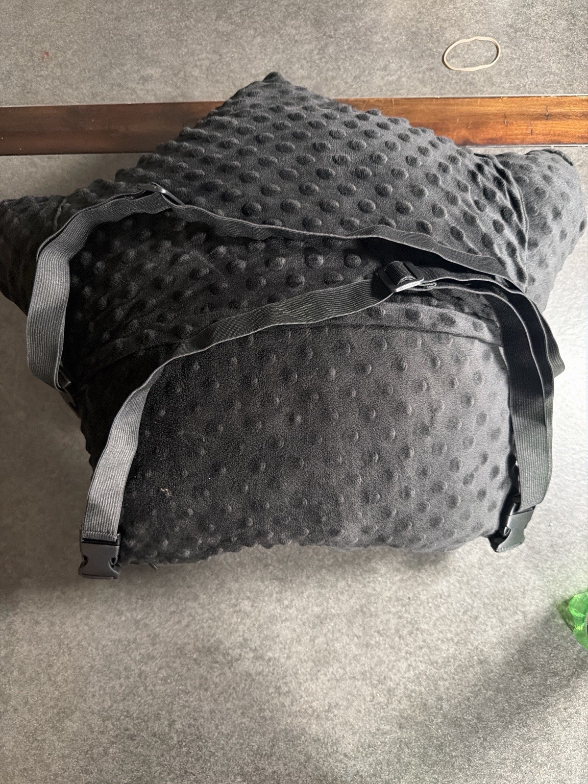 Moyoama Healing Pillow Black Minky Dot Therapy Pillow