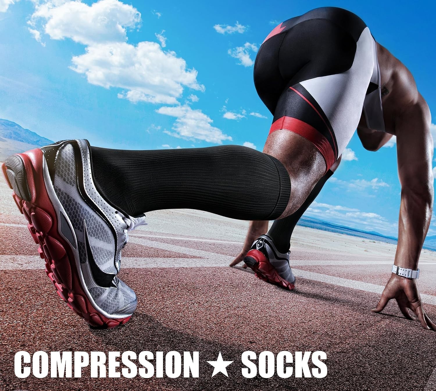 Ultimate Comfort Compression Socks for Men and Women 15 to 20 mmHg 3 Count