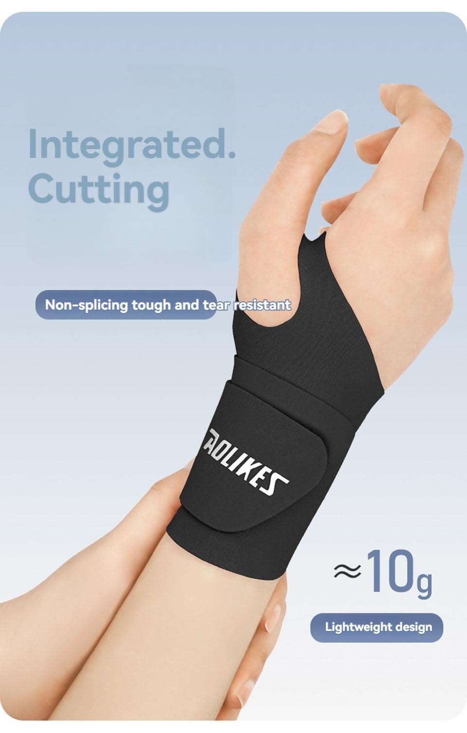 Aolikes Ultra Thin and Soft Wrist Brace Wrist Wraps for Men and Women, Adjustabl