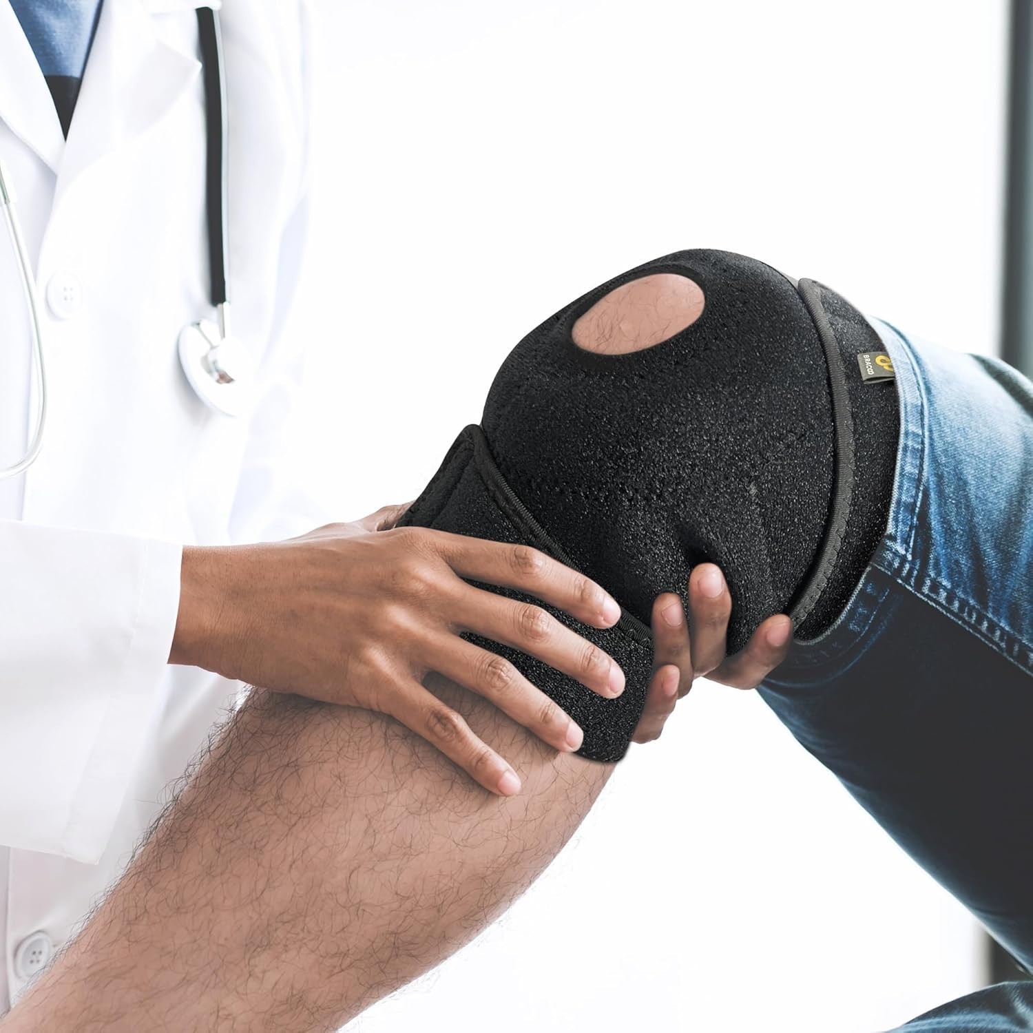 Adjustable Knee Support Brace for Pain Relief & Injury Recovery – Sizes 13-18in