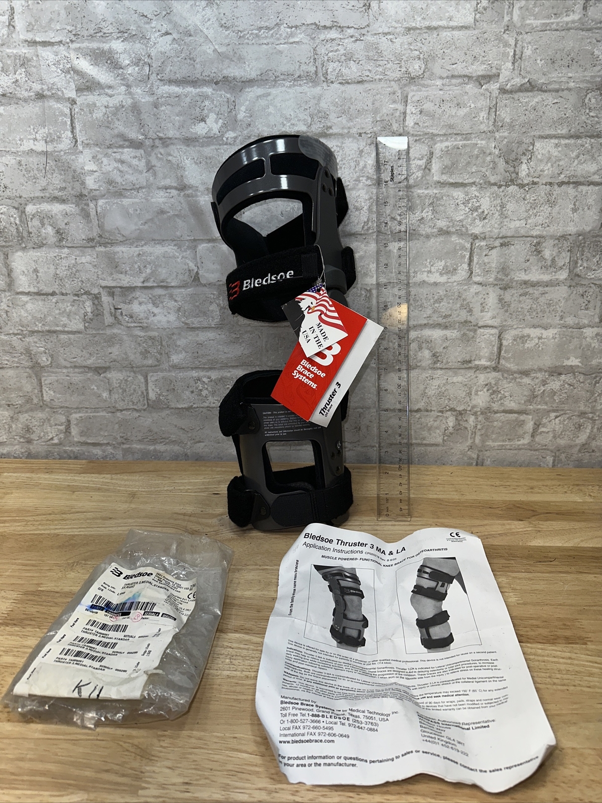 BLEDSOE KNEE BRACE THRUSTER 3 MEDIAL STANDAR XS RIGHT NEW Msrp 649