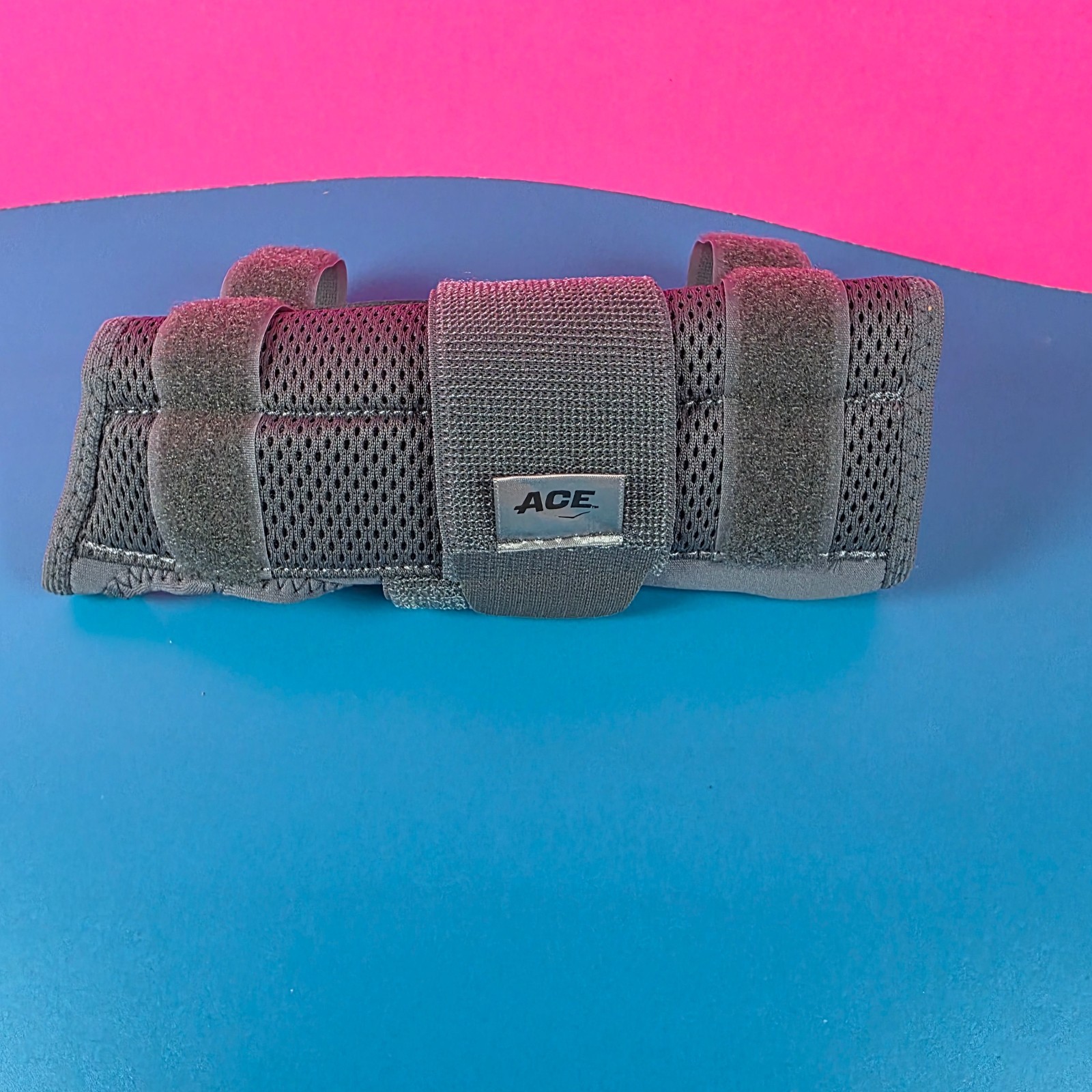 Carpal Tunnel Stabilizer Ace Adjustable Wrist Left Hand Firm Support Gray