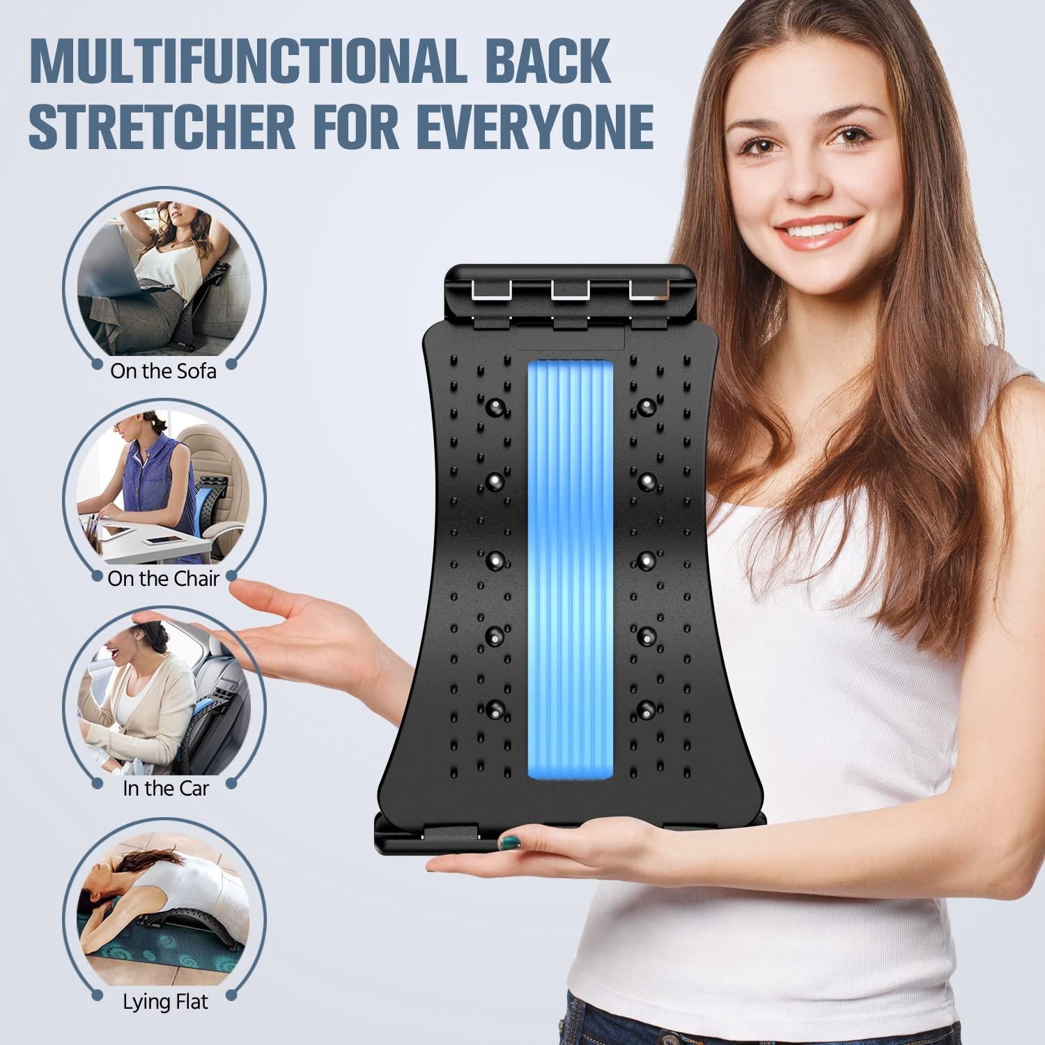 Back Stretcher Pain Relief Multi-Level Support Board for Lower Upper Spine