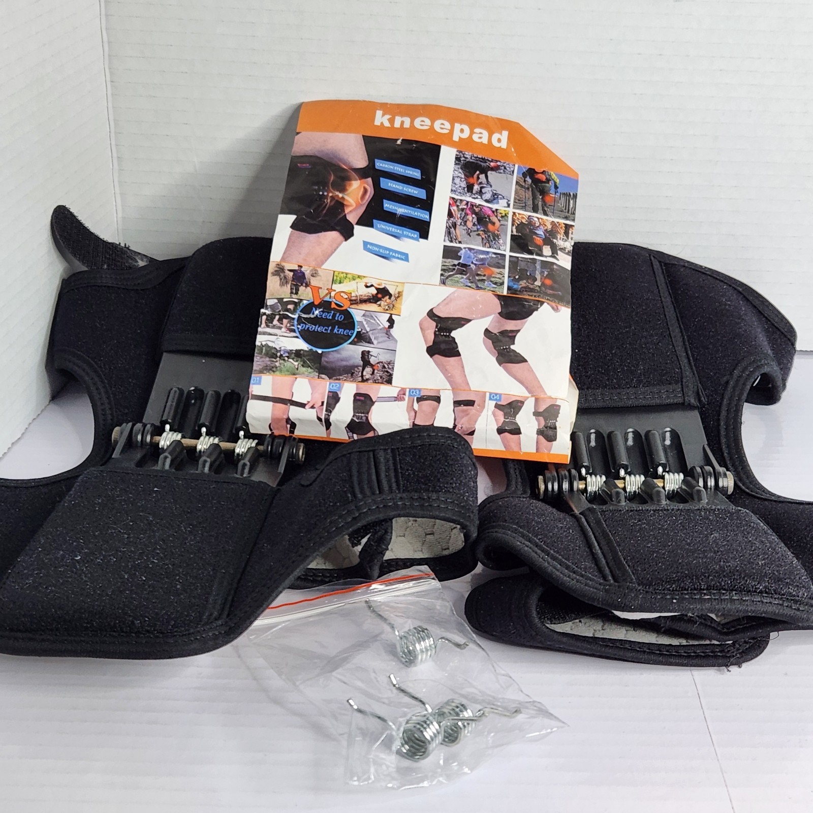 Power Knee Booster Strap Support Brace Adjustable Spring Assist Stabilizer