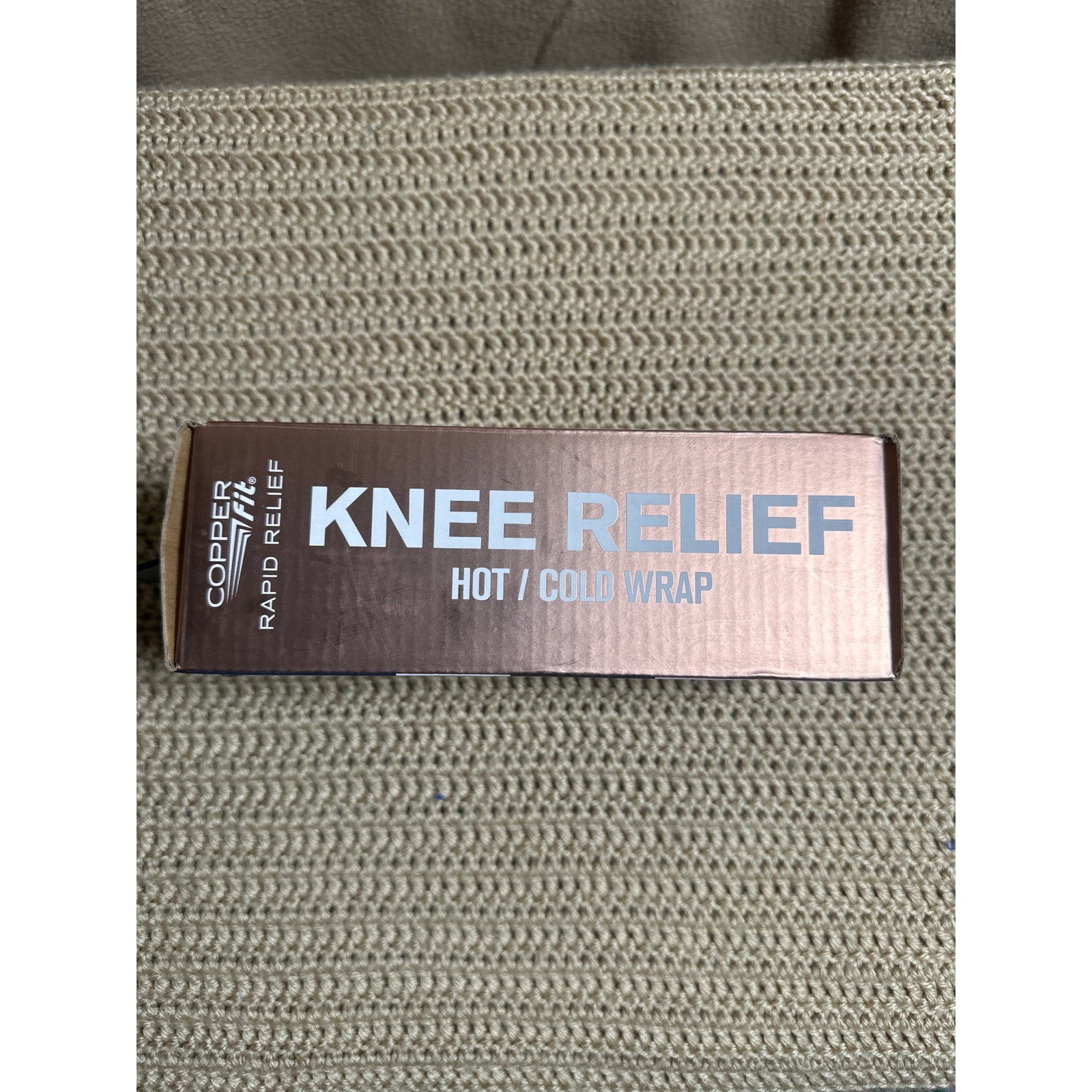 Copper Fit Rapid Relief Knee Wrap Hot Cold Therapy Adjustable Compression Sleeve