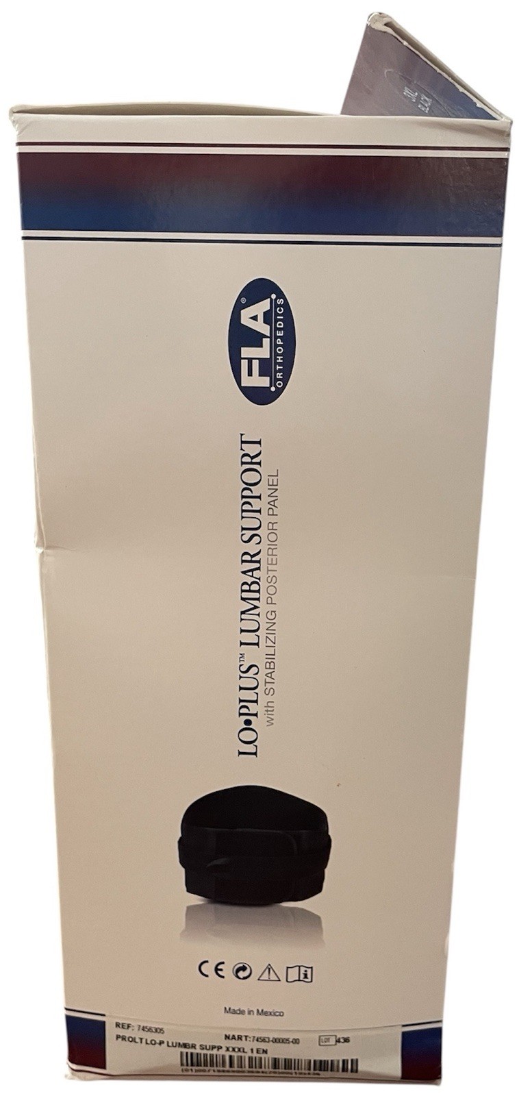 FLA Prolite Lo-Plus Lumbar Support Brace XXXl 50-55” Open Box NEW